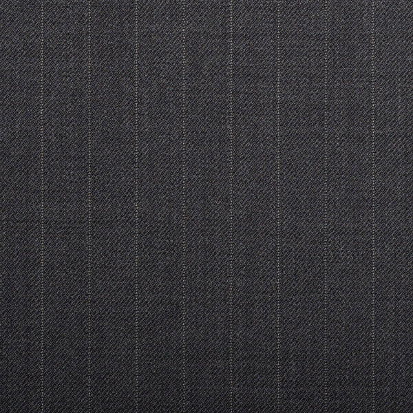 Grey Pinstripe Quartz Super 100's Suiting