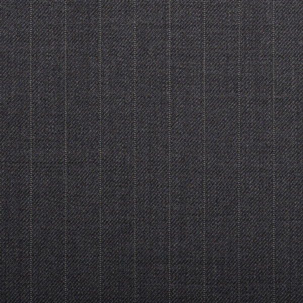 Grey Pinstripe Quartz Super 100's Suiting