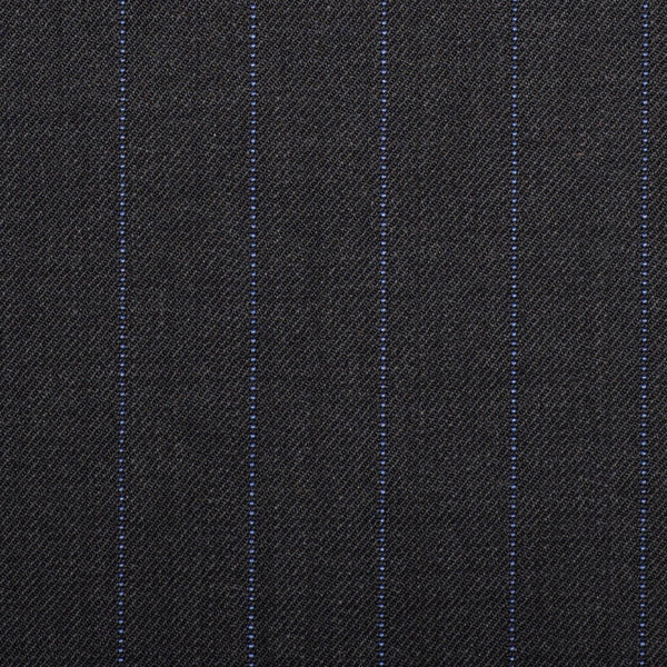 Charcoal Grey With Lilac Pindot Stripe Quartz Super 100's Suiting