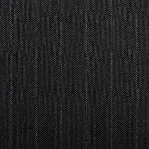 Black Chalkstripe Quartz Super 100's Suiting