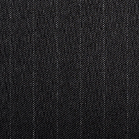 Navy With Silver Pin Stripe