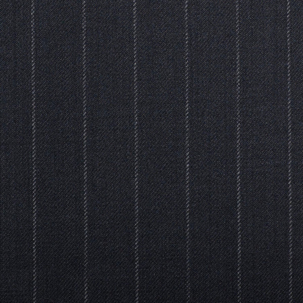 Navy Chalkstripe Quartz Super 100's Suiting