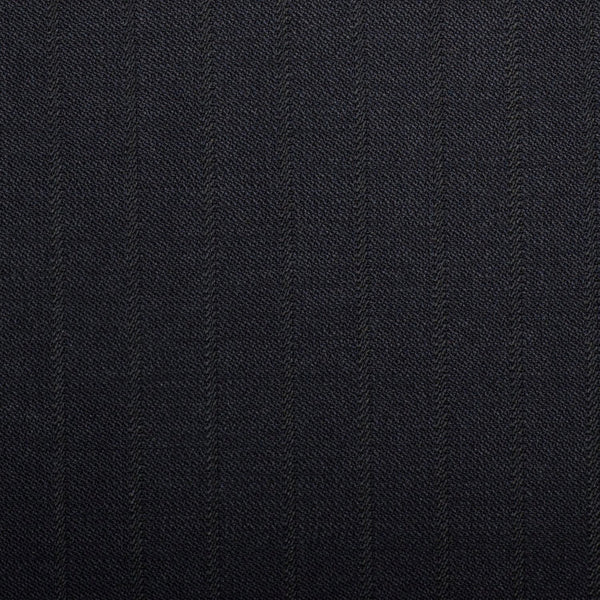 Navy Self Stripe Quartz Super 100's Suiting