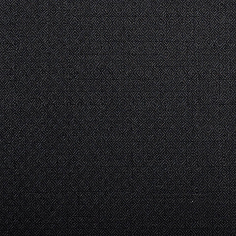 Black Tuxedo Diamond Weave Quartz Super 100's Suiting