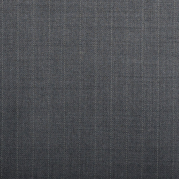 Medium Grey Pinstripe Crystal Super 130's Suiting