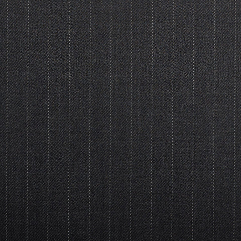 Dark Grey Pinstripe Crystal Super 130's Suiting