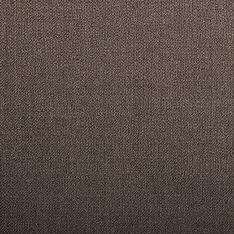 Brown Plain Twill Crystal Super 130's Suiting