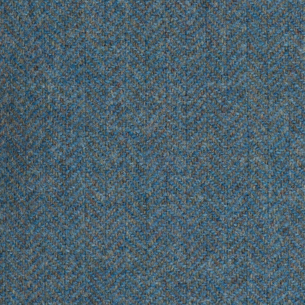 Sea Green Herringbone Coral Tweed All Wool