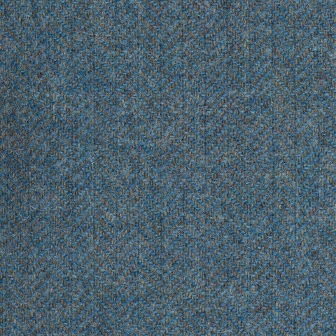 Sea Green Herringbone Coral Tweed All Wool