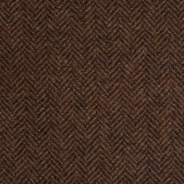 Light Brown/Rust Herringbone Coral Tweed All Wool