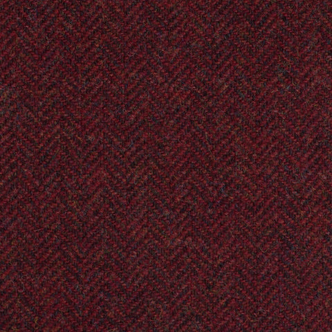 Rose Red Herringbone Coral Tweed All Wool