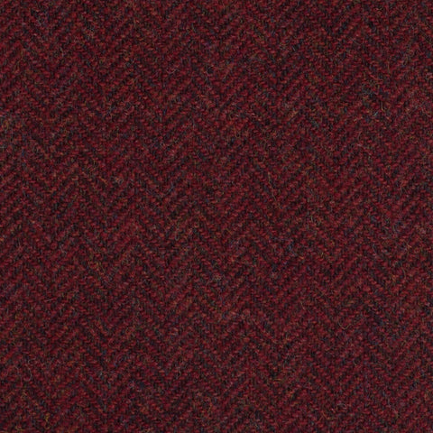 Rose Red Herringbone Coral Tweed All Wool