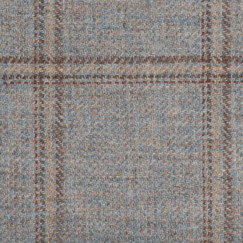 Oatmeal With Cream/Brown/Rust Estate Check Moonstone Tweed All Wool