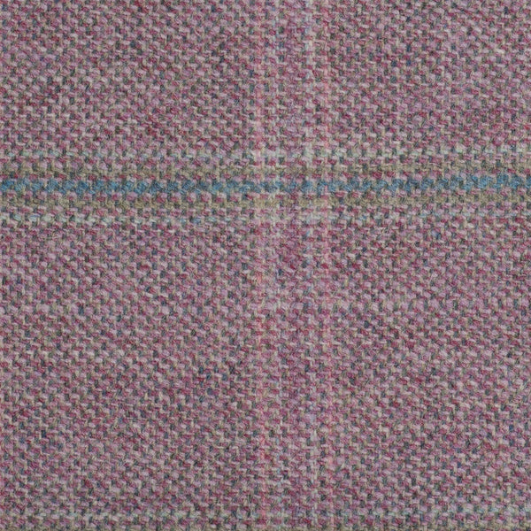 Pink With Blue And Green Check Moonstone Tweed All Wool