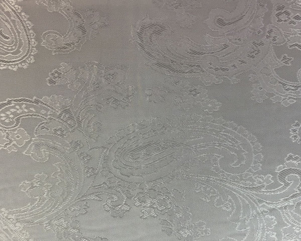 White Paisley Lining 50% Viscose 50% Acetate