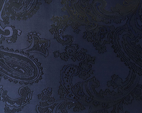 Navy Paisley Lining 50% Viscose 50% Acetate