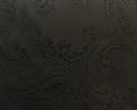 Black Paisley Lining 50% Viscose 50% Acetate