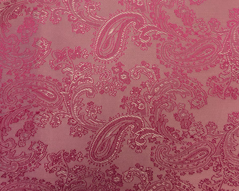 Pink Paisley Lining 50% Viscose 50% Acetate