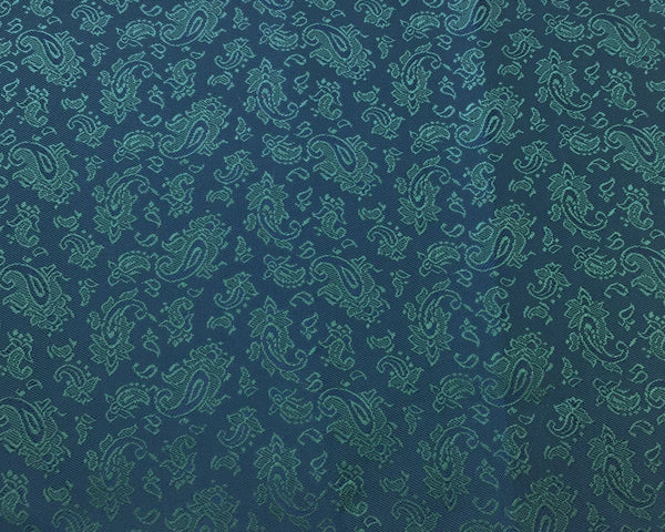 Blue And Green Paisley Lining 50% Viscose 50% Acetate
