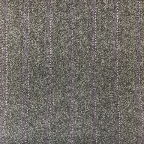 Grey With Purple/Lilac Stripe Flannel Suiting