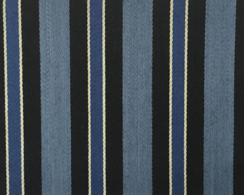 Sky Blue, Blue, Black And White Blazer/Boating Stripe 1 3/4'' Repeat Jacketing