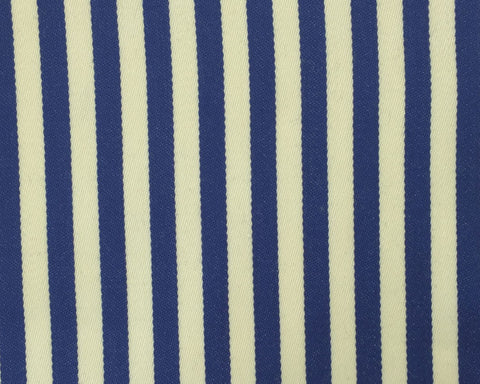 Cream And Blue Blazer/Boating Stripe 3/4'' Repeat Jacketing