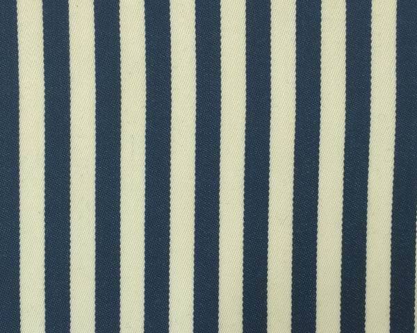 Cream And Midnight Blue Blazer/Boating Stripe 3/4'' Repeat Jacketing
