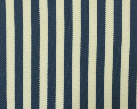 Cream And Midnight Blue Blazer/Boating Stripe 3/4'' Repeat Jacketing