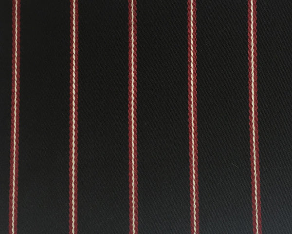 Black, Red And White Blazer/Boating Stripe 1 1/4'' Repeat Jacketing