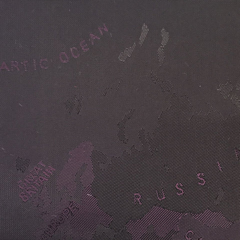 Purple Woven Global / World / Atlas Map Lining