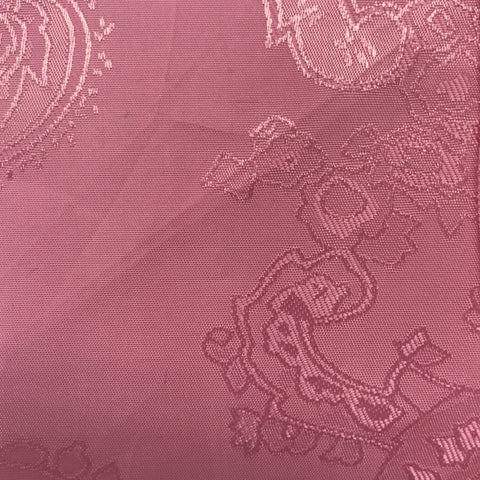 Baby Pink Jacquard Woven Paisley design Lining