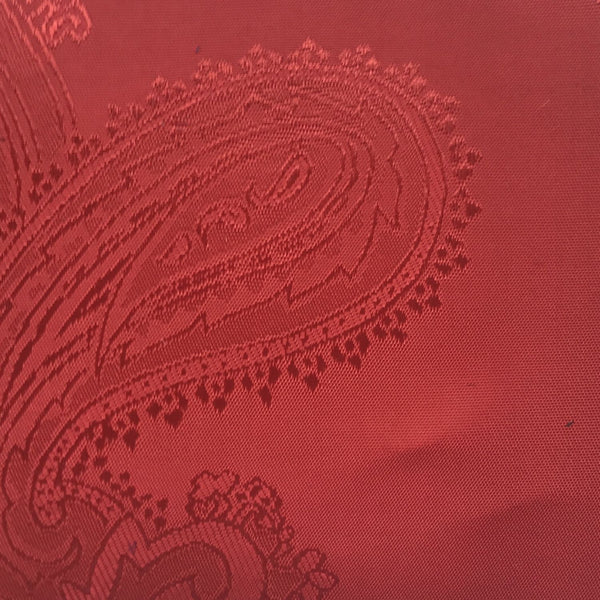 Red Jacquard Woven Paisley design Lining