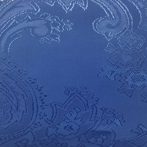 Electric Blue Jacquard Woven Paisley design Lining