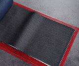 Charcoal Grey Herringbone With Blue Pin