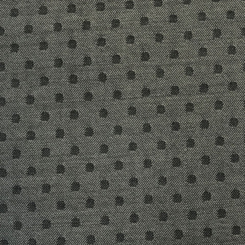 Grey & Black Polka Dot Suiting Jacketing Fabric