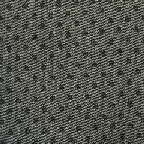 Grey & Black Polka Dot Suiting Jacketing Fabric