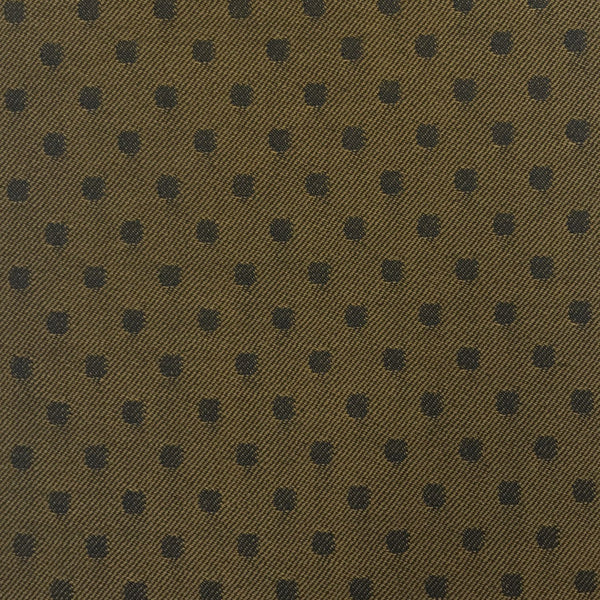 Gold & Black Polka Dot Suiting Jacketing Fabric