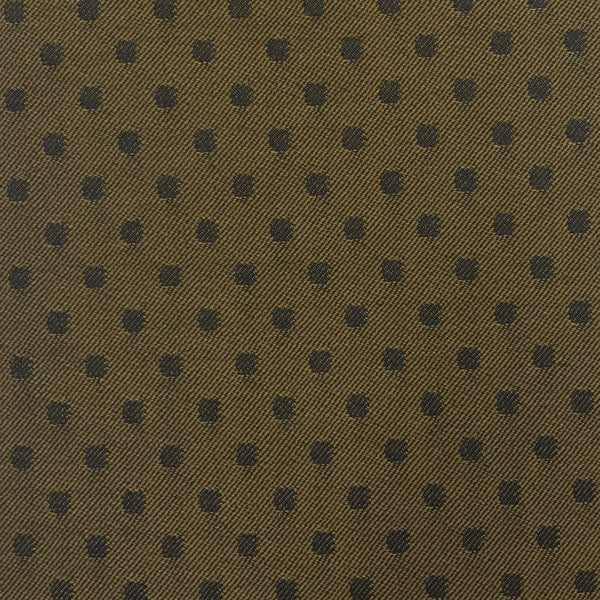 Gold & Black Polka Dot Suiting Jacketing Fabric