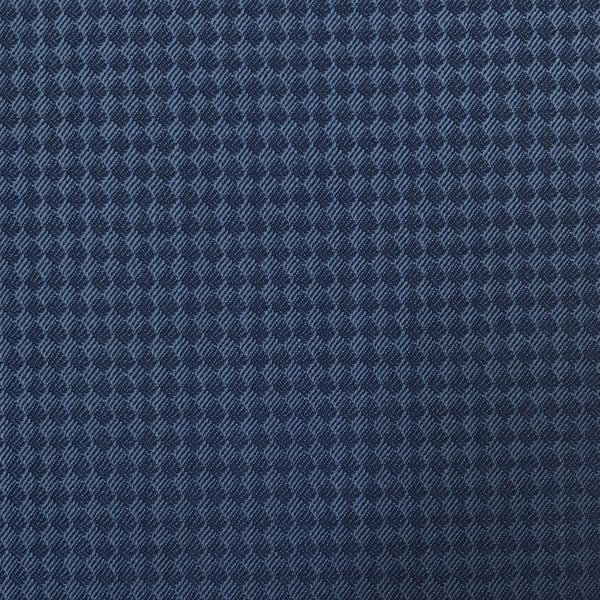 Blue Diamond Tuxedo Weave Suiting Jacketing Fabric