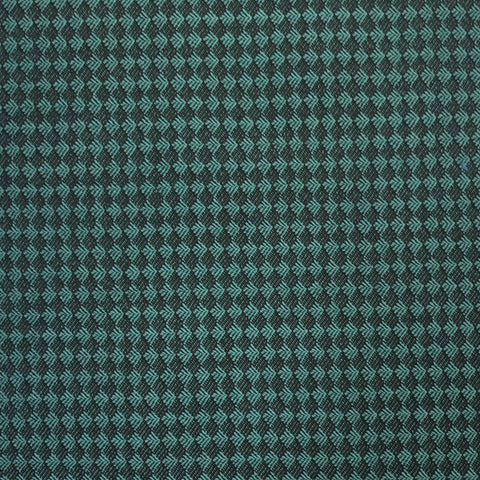 Green & Black Diamond Tuxedo Weave Suiting Jacketing Fabric