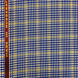 Blue & White With Gold Check
