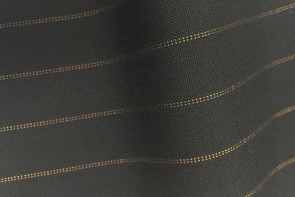 Black With Gold Pin Stripe