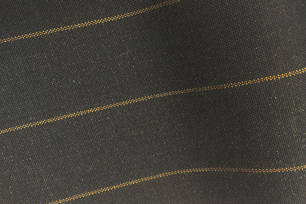 Charcoal Grey With Bronze Wide Pin Stripe