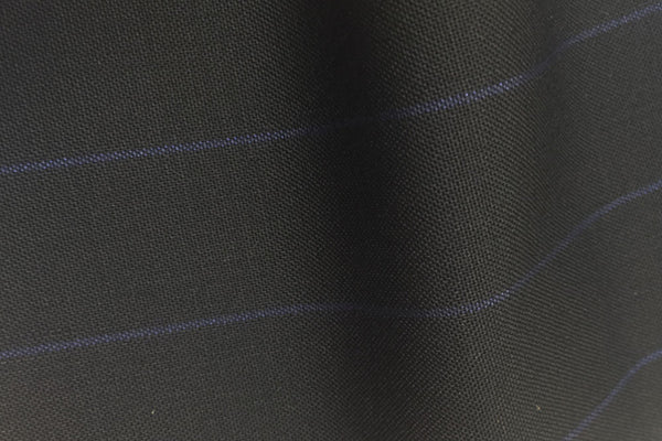 Midnight Navy With Blue Wide Pin Stripe