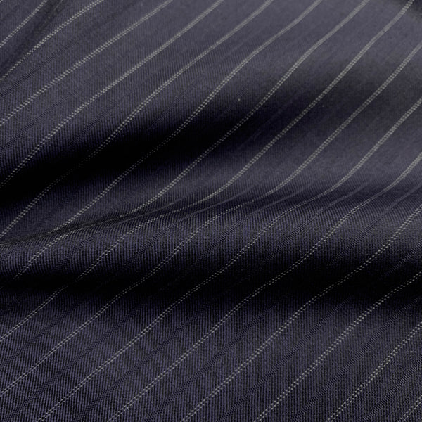 Navy With Silver Stripe