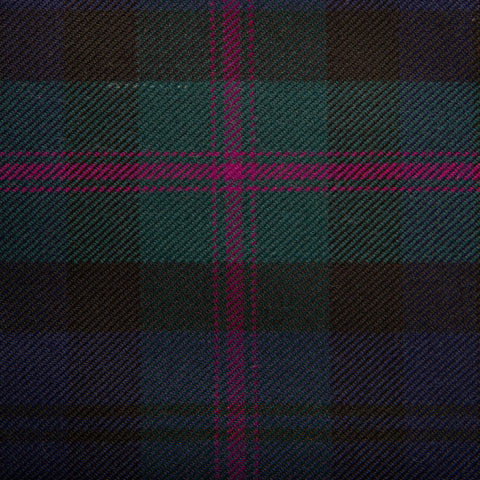 Macdonald Of Clanranald Caledonian Tartan Check 100% Wool