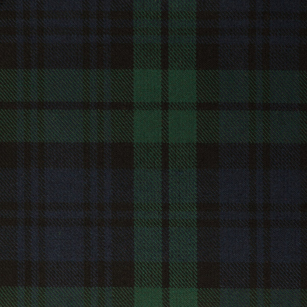 Black Watch Dark Tharthan Tartan Check 65% Poly 35% Visc