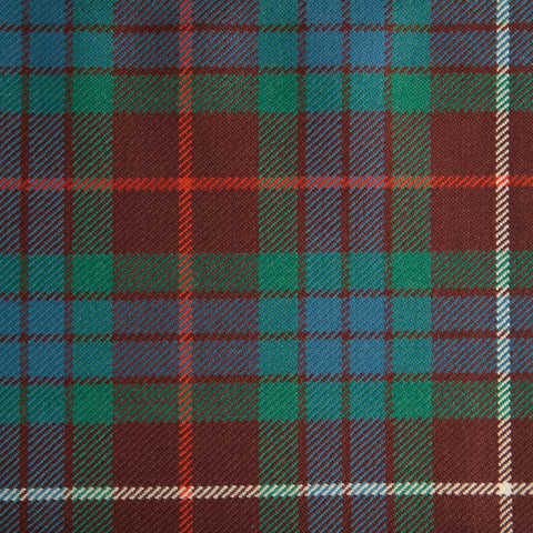 Fraser Light Caledonian Tartan Check 100% Wool