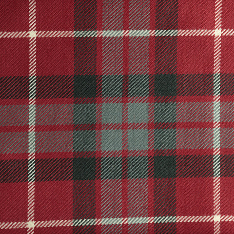 Fraser Red Caledonian Tartan Check 100% Wool