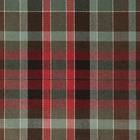 Gordon Red Tharthan Tartan Check 65% Poly 35% Visc